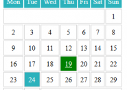 WordPress简单的Ajax日历小工具插件Ajax Archive Calendar